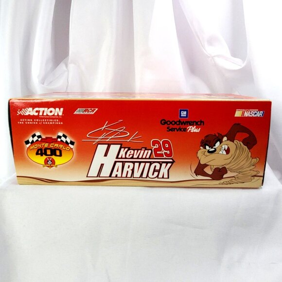 Kevin Harvick #29 2001 Monte Carlo 1:24 Die-Cast GM Goodwrench Looney Tunes TAZ - Picture 9 of 12